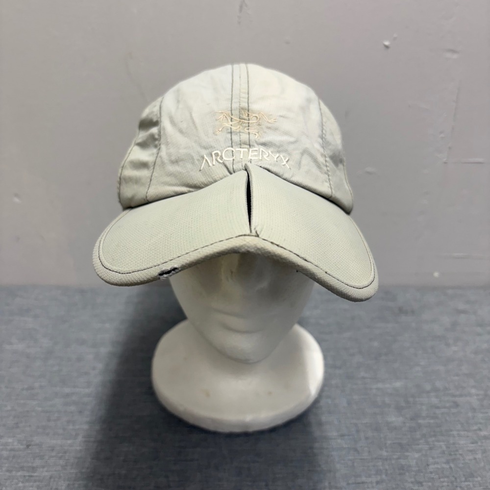 Arc'teryx Hat Mens OS Grey Vintage Distressed Ripstop Foldable Brim Cap